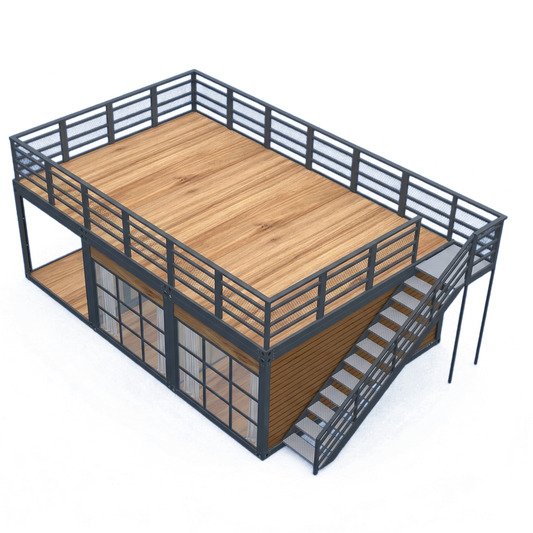 Casa contenedor + balcón 10
