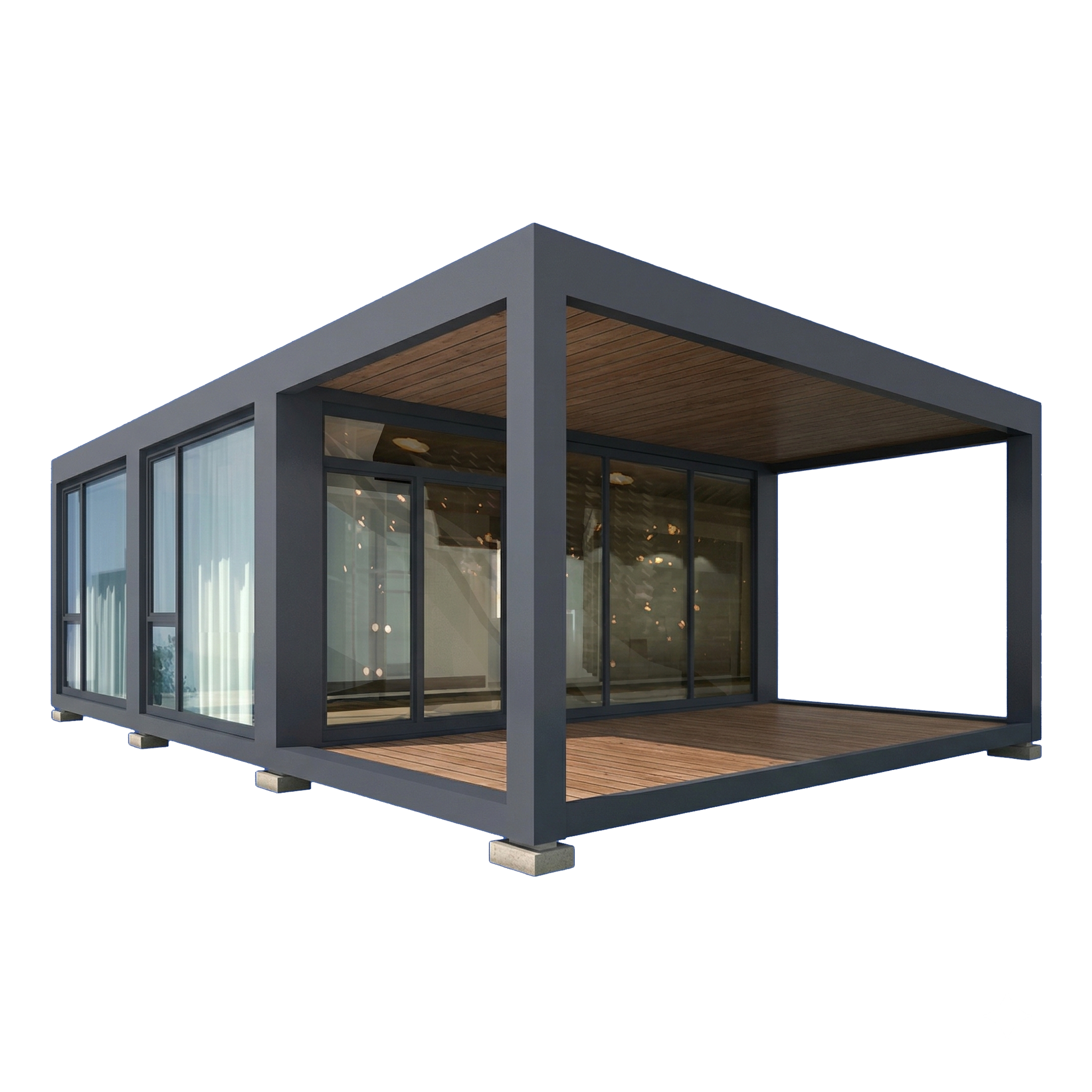 Modern Luxury Container Home with Private Deck (8x6M)