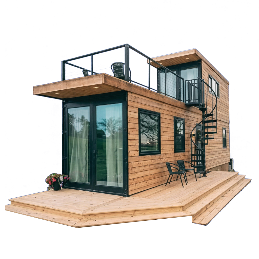 Two-Story Luxury Cabin Container (3x12M Base)